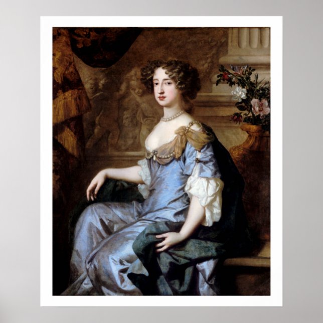 Poster Rainha Mary II por Sir Peter Lely (Frente)