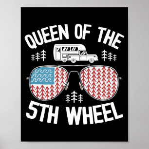 Poster Rainha masculina da caravana de quinta roda bandei
