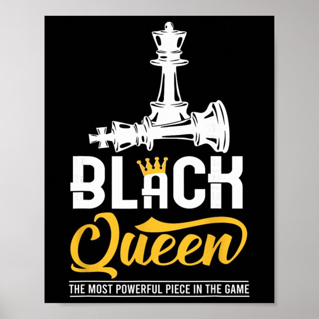 Poster Rainha Negra A Peça Mais Poderosa No Jogo Eu (Frente)