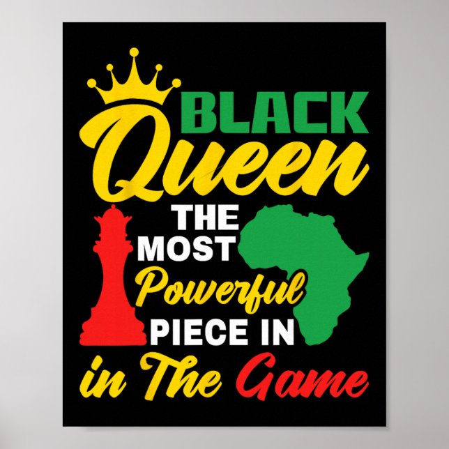Poster Rainha Negra A Peça Mais Poderosa No Jogo Wo (Frente)