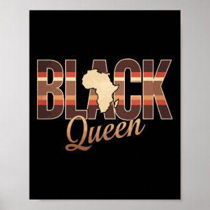 Poster Rainha Negra Afro Droga Orgulhosa Melanina African