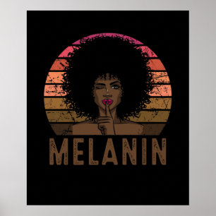 Poster Rainha Negra Afro Melanin
