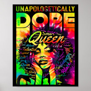 Poster Rainha Negra Afro Sem Desculpas Droga Melanina Gar