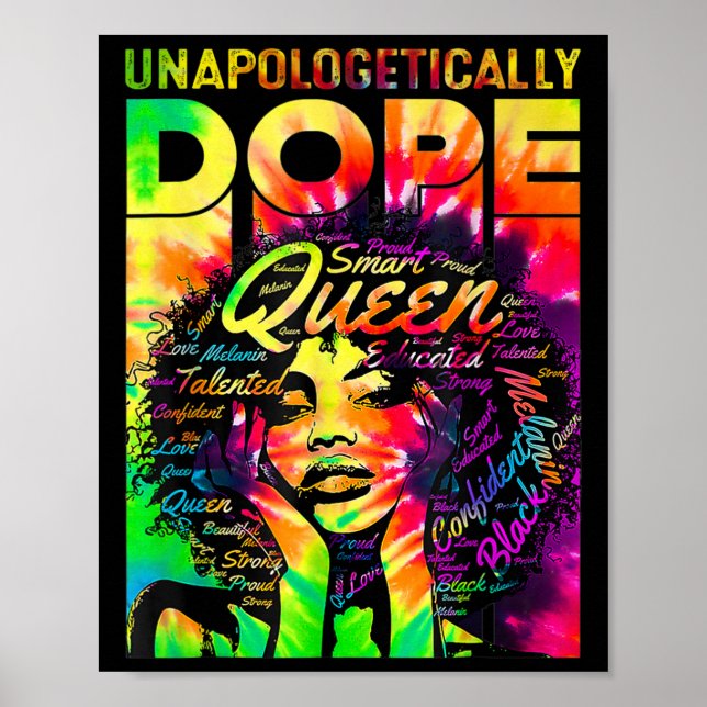 Poster Rainha Negra Afro Sem Desculpas Droga Melanina Gar (Frente)