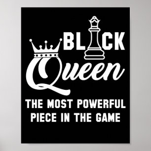 Poster Rainha Negra Mais Poderosa Peça No Jogo