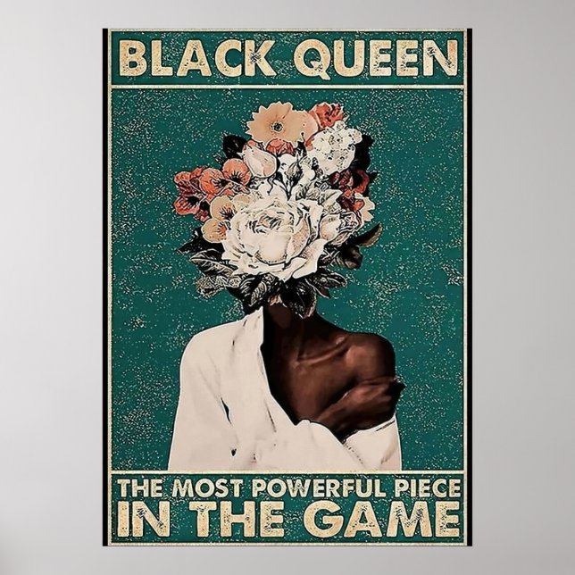 Poster Rainha Negra no Jogo (Frente)