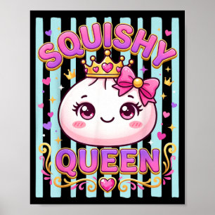 Poster Rainha Squishy Dumpling Kawaii Pastel Anime