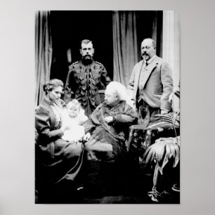 Poster Rainha Victoria, Tsar Nicholas II