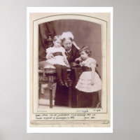 Rainha Vitória (1819-1901) com os seus netos,