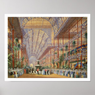 Poster Rainha Vitória Abrindo a exposição de 1862 após C