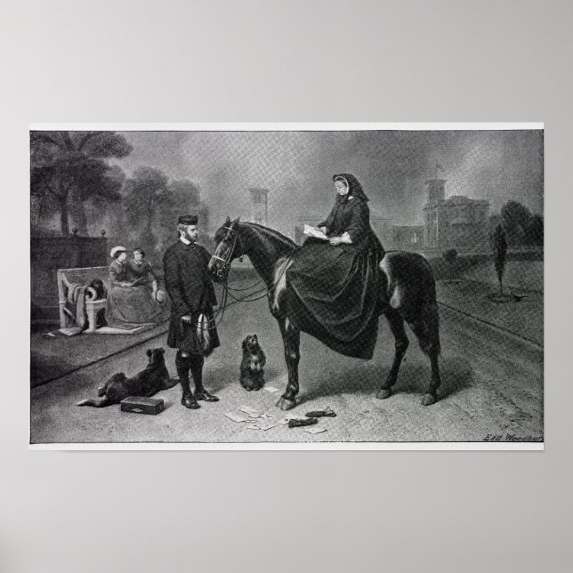 Poster Rainha Vitória em Osborne (Frente)