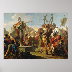 Poster Rainha Zenóbia - Giovanni Tiepolo Cartaz de Arte F