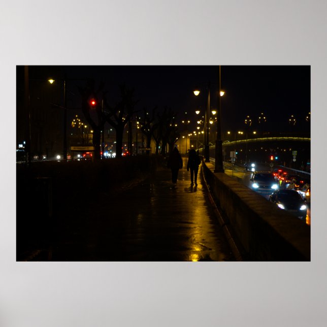 Poster Rainy Budapest Evening (Frente)