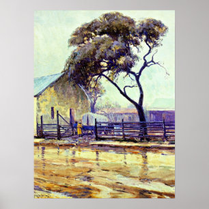 Poster Rainy Day in Bandera por Julian Onderdonk