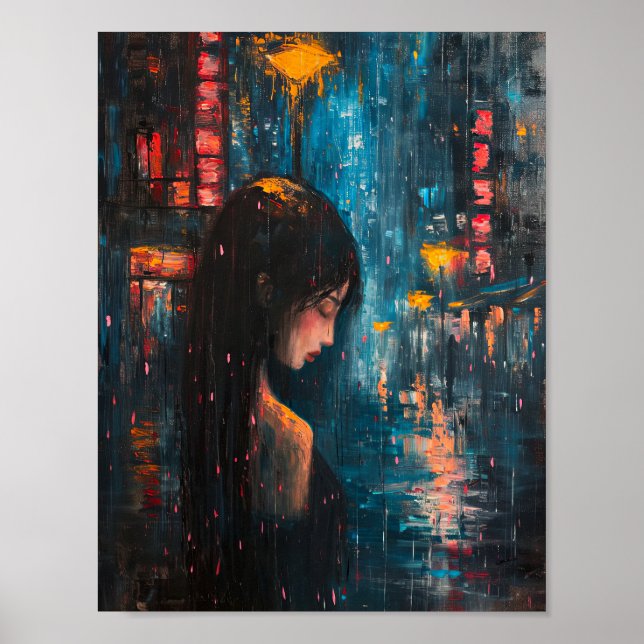 Poster Rainy Rhapsody: Uma Serenata na Cidade (Frente)