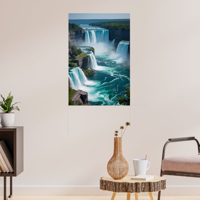 Poster "Raio de cima - Niagara Cai Elegância" (Sala de Estar 3)