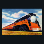 Poster "Raio de Sol" do Pacífico Sul<br><div class="desc">Um dever para cada amante de trem. Este trem aerodinâmico de arte deco foi chamado de "Feixe-Sol".</div>