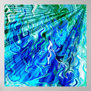 Poster Raios de luz solar do mar......