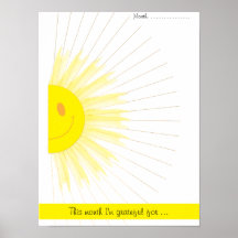 Raios de Sol de Gratidão Mensal Mindfulness
