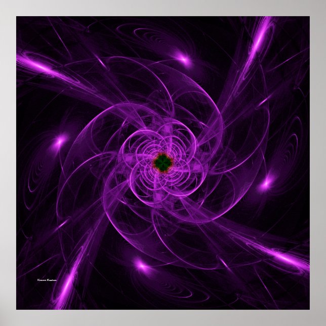 Pôster Raios Roxos (Frente)