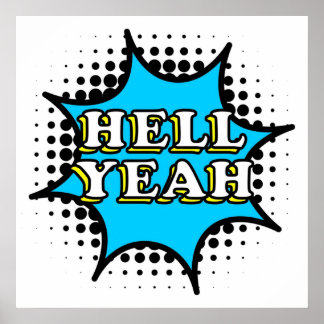 Poster Raios Sim, BD com texto estilizado