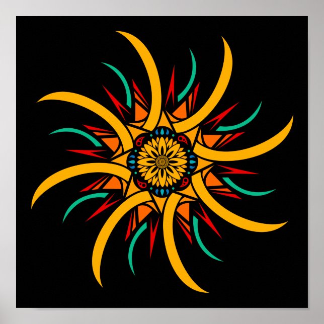 Poster raios solares (Frente)