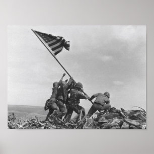 Poster Raising the Flag on Iwo Jima