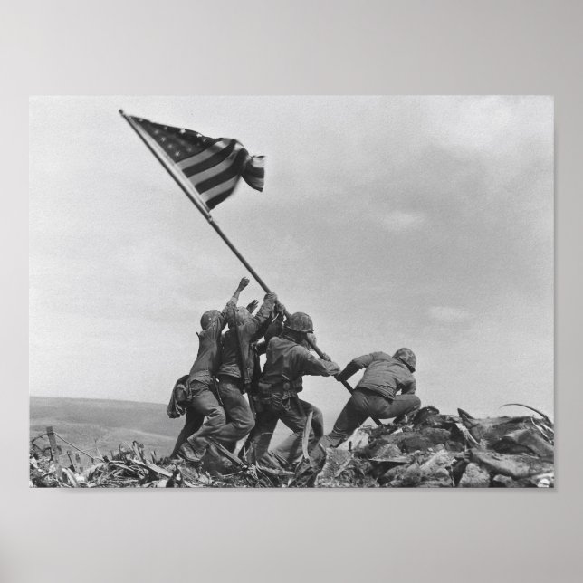 Poster Raising the Flag on Iwo Jima (Frente)
