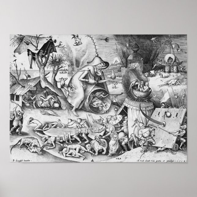 Poster Raiva (Ira), Os Sete Pecados Mortais (Frente)