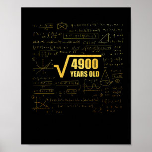 Poster Raiz de Praça de Aniversário de 70 de 4900 70 anos