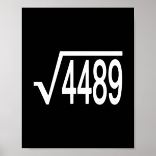 Poster Raiz Quadrada 4489 Gíria Professor de Matemática S