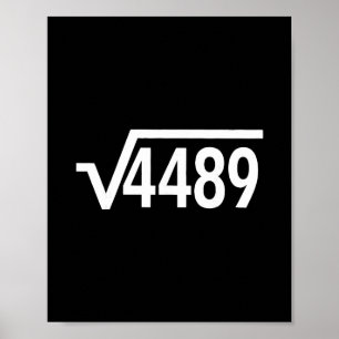 Poster Raiz Quadrada 4489 Professor de Matemática Diverti