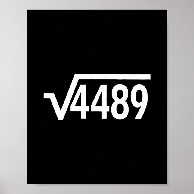 Poster Raiz Quadrada 4489 Professor de Matemática Diverti (Frente)