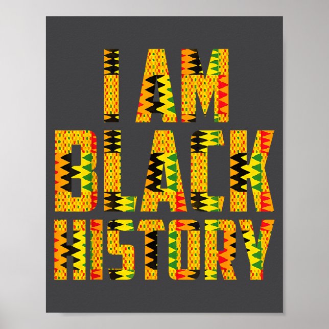 Poster Raízes Africanas da Melanina Mês da História Negra (Frente)