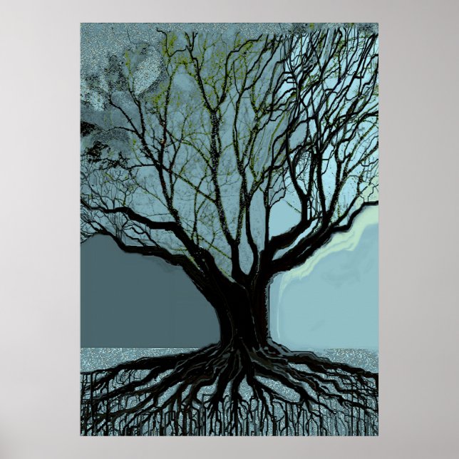 Pôster Raízes azuis (Frente)