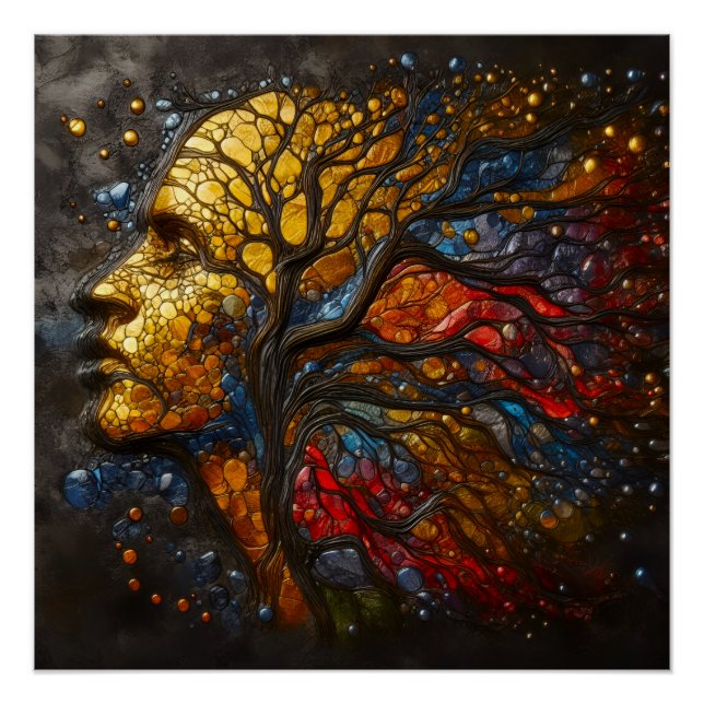 Pôster Raízes Celestiais da Vida (Frente)