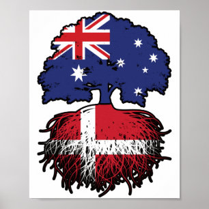 Poster Raízes de Árvore Australianas Dinamarquesa