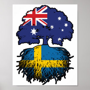 Poster Raízes de Árvores Australianas da Austrália suecia