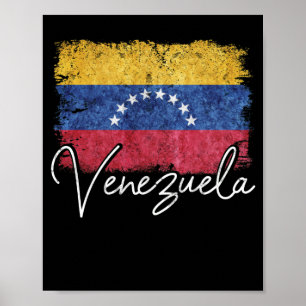 Poster Raízes do Orgulho da Venezuela na Bandeira da Vene