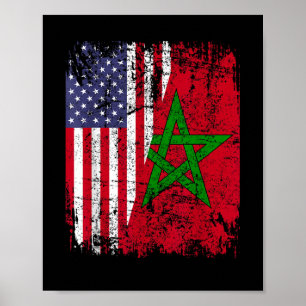 Poster RAÍZES MARROQUINAS Meia Bandeira Americana BAN