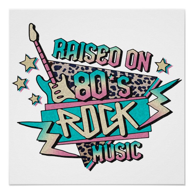 Pôster Raízes na Rock dos anos 80 (Frente)