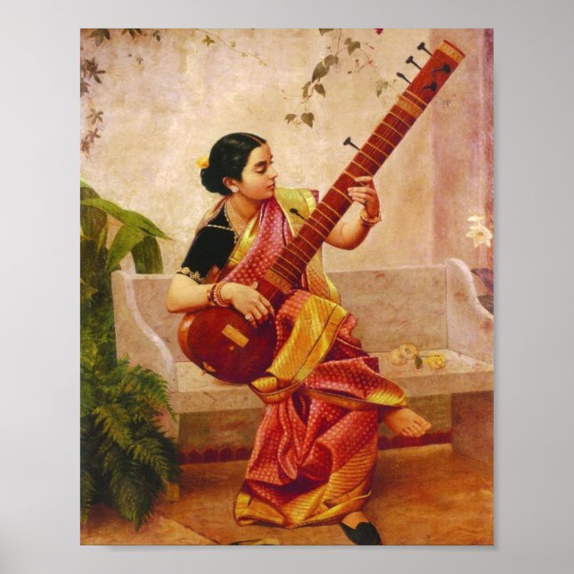 Poster Raja Ravi Varma - Kadambari (Frente)