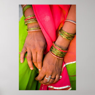 Poster Rajasthan Close-up of Woman's Hands