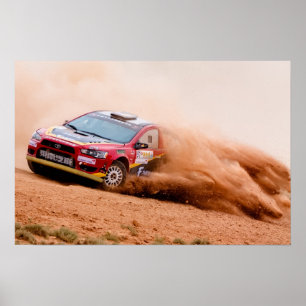 Pôster Rally China, Mitsubishi Evo