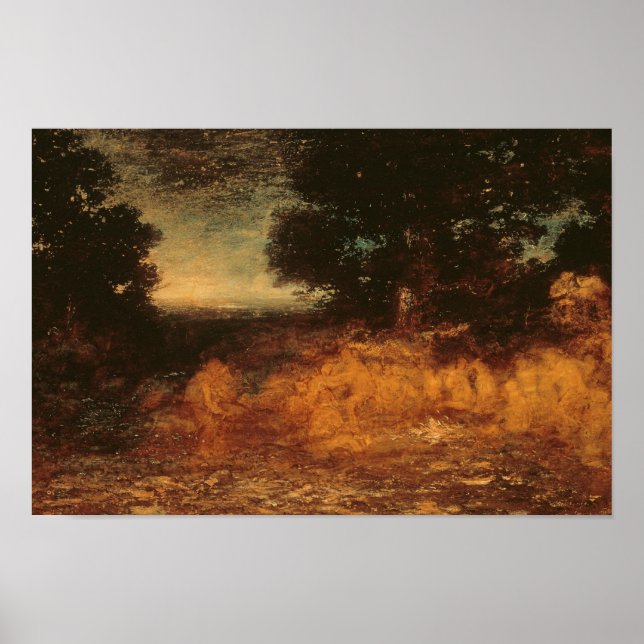 Poster Ralph Albert Blakelock - Dança Fantasma (Frente)