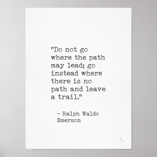 Poster Ralph Waldo Emerson (Frente)