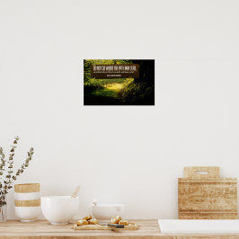 Poster Ralph Waldo Emerson Citação Inspiracional "Trilha"