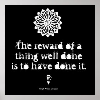 Pôster Ralph Waldo Emerson - Palavras de Sabedoria