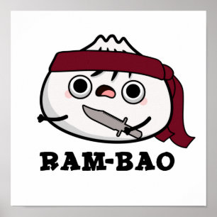 Poster Ram-bao Guerreiro Soldado Cute Dimsun Pun