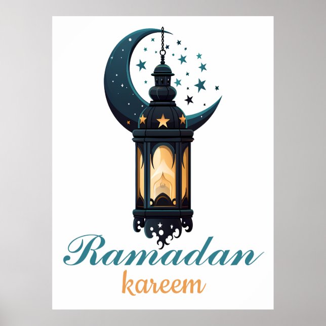 Poster Ramadan Kareem Mubarak Lantern ramadan 2024 (Frente)